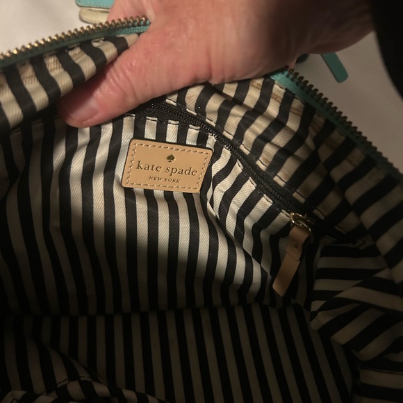 Kate Spade Light Blue Satchel like new with wallet and sunglasses holder. - Picture 3 of 9